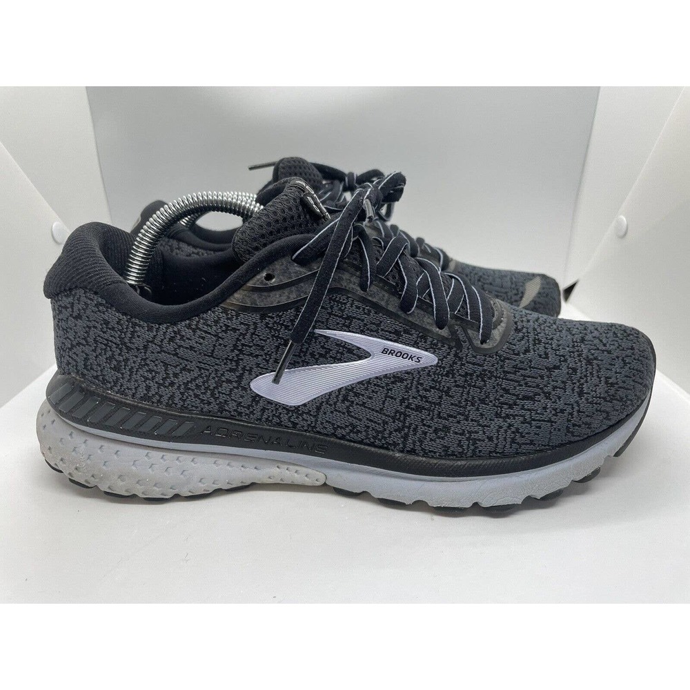 Brooks Womens Adrenaline GTS 20 1202961B003 Black Running Shoes Sz 10.5 B